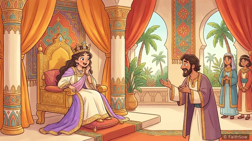 The Queen of Sheba Visits Solomon