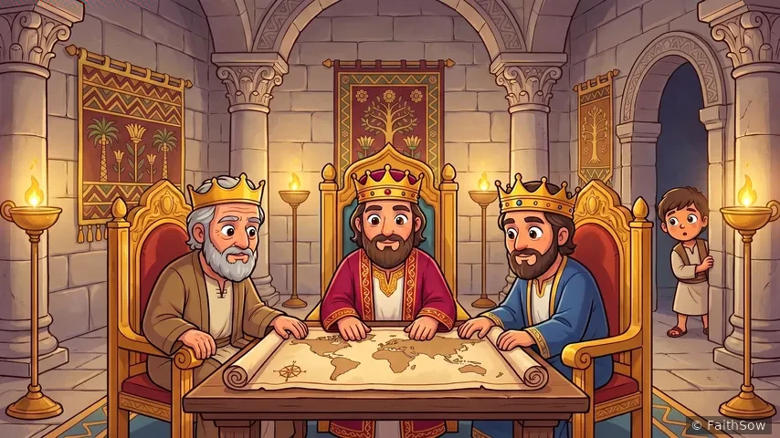Three Kings Cry to God and Win the Battle