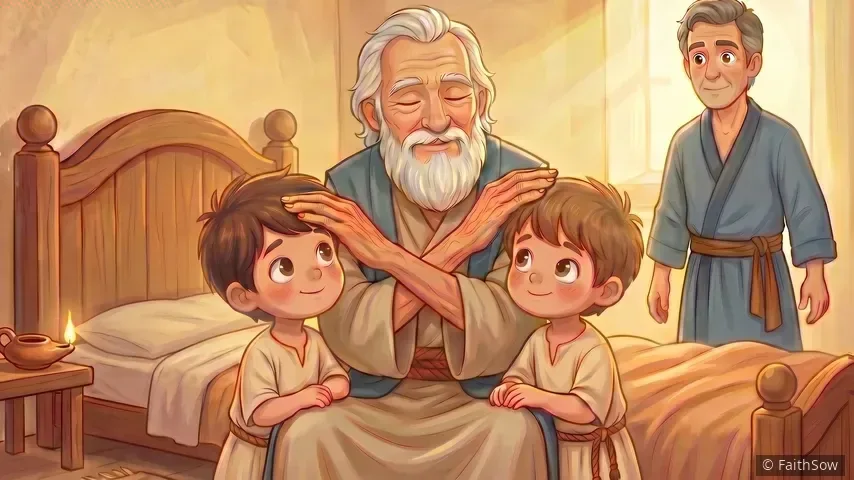 Jacob Blesses Joseph's Two Sons