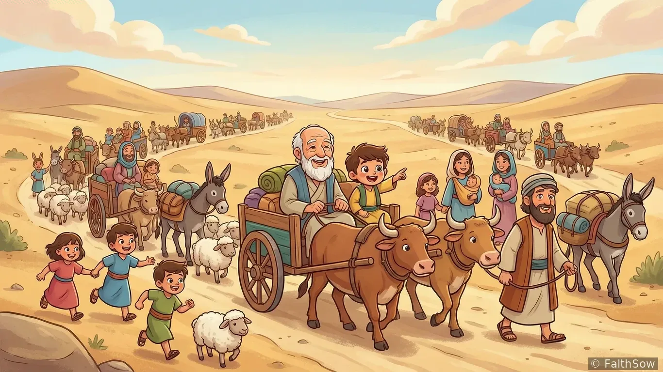 Jacob's Whole Family Moves to Egypt