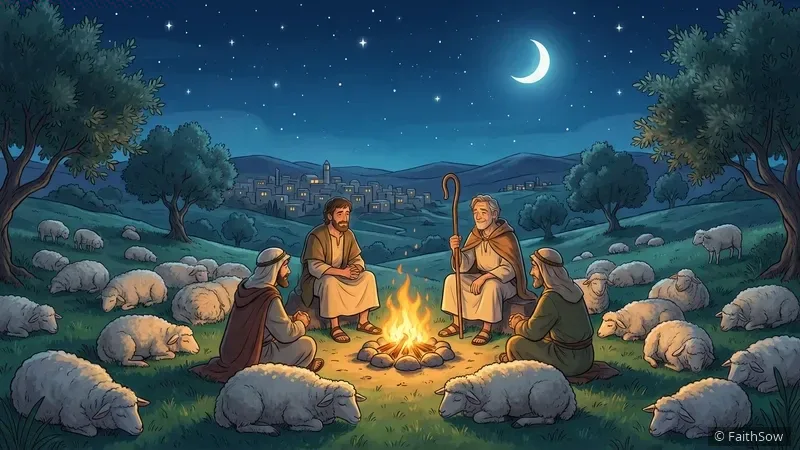 The Angel's Announcement to the Shepherds