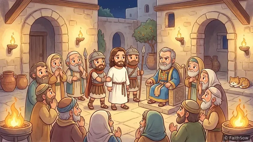 Peter Denies Jesus Three Times
