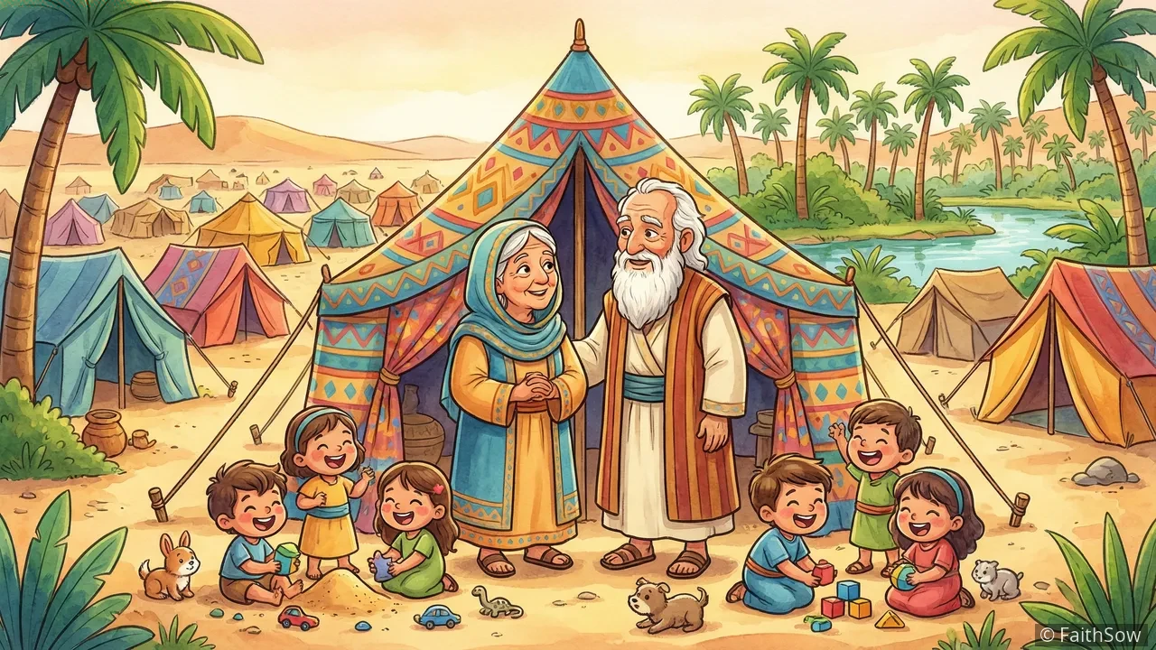 Abraham's later years and the birth of Esau and Jacob.