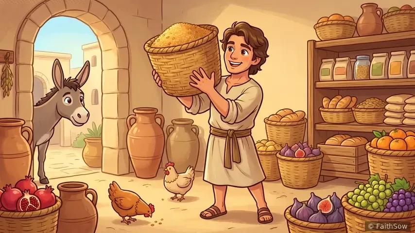 Joseph was at Potiphar's house.
